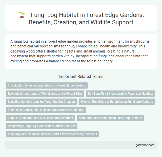 Fungi Log Habitat in Forest Edge Gardens: Benefits, Creation, and Wildlife Support