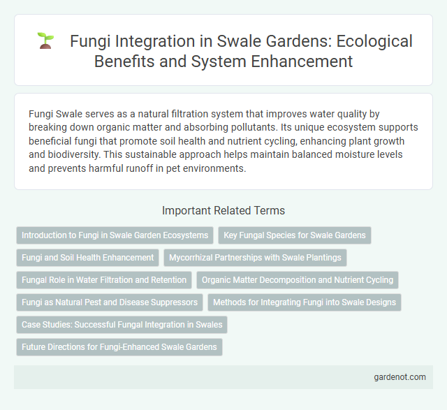 Fungi Integration in Swale Gardens: Ecological Benefits and System Enhancement