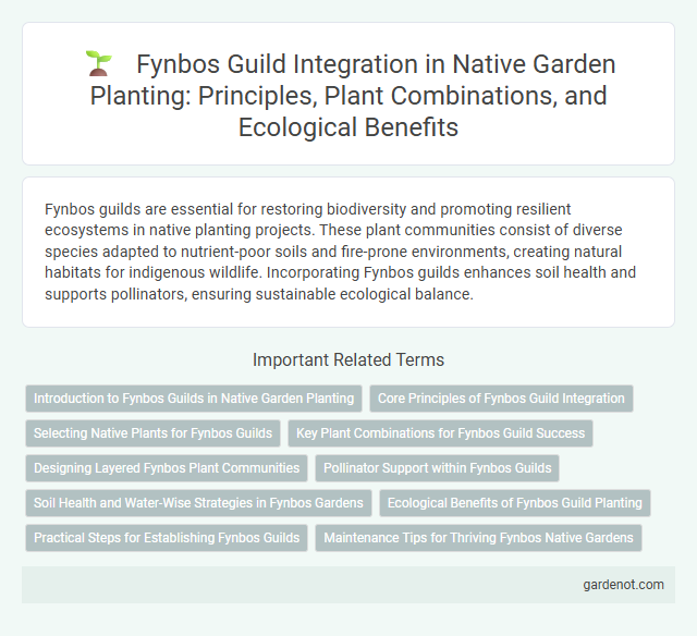 Fynbos Guild Integration in Native Garden Planting: Principles, Plant Combinations, and Ecological Benefits