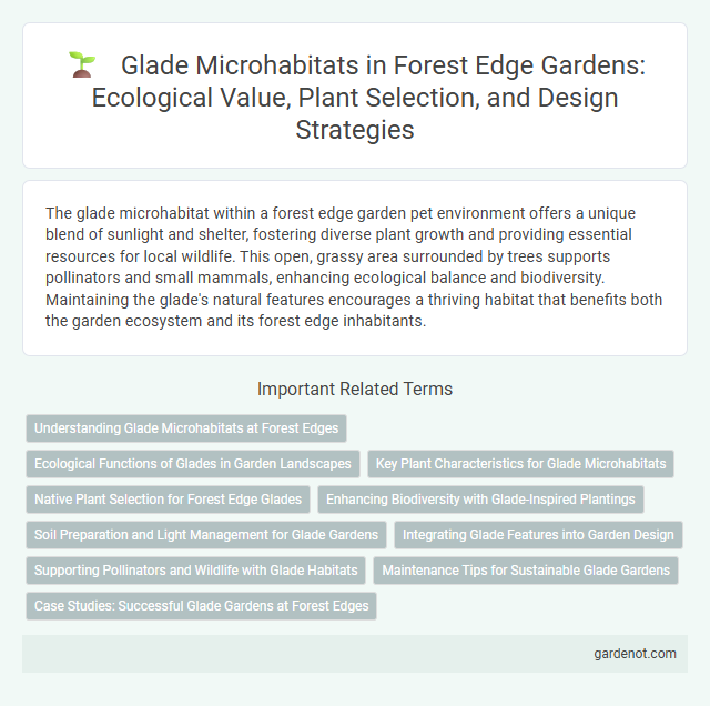Glade Microhabitats in Forest Edge Gardens: Ecological Value, Plant Selection, and Design Strategies