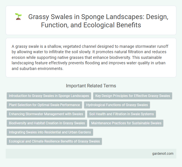 Grassy Swales in Sponge Landscapes: Design, Function, and Ecological Benefits