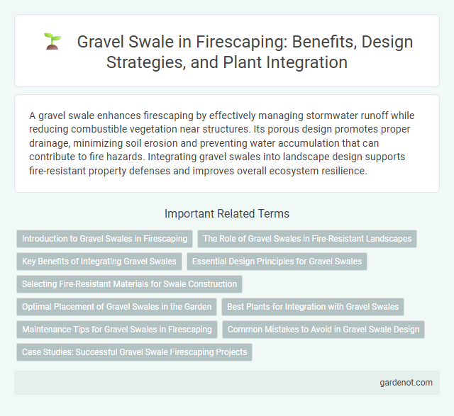 Gravel Swale in Firescaping: Benefits, Design Strategies, and Plant Integration