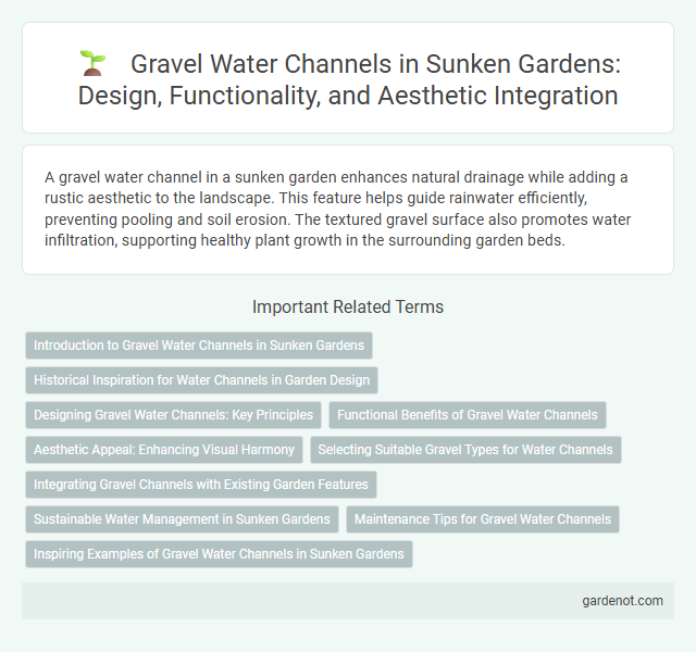 Gravel Water Channels in Sunken Gardens: Design, Functionality, and Aesthetic Integration