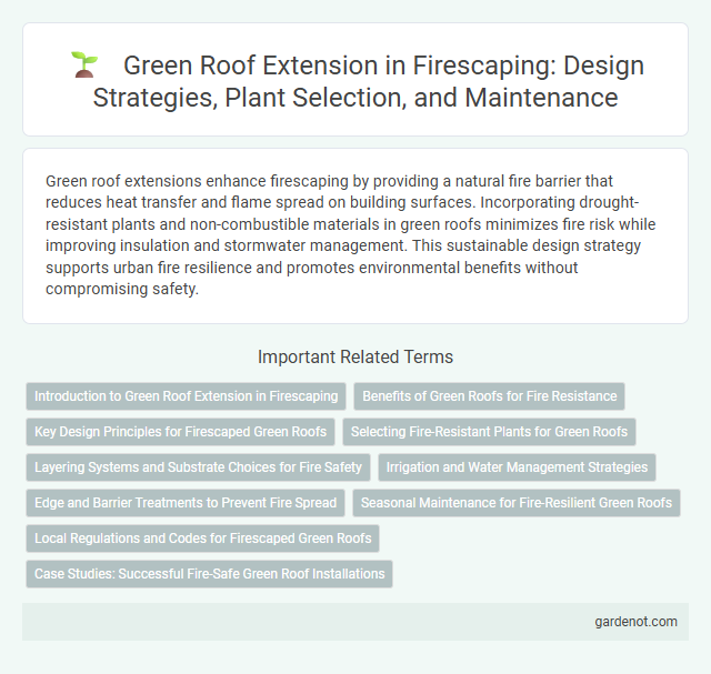 Green Roof Extension in Firescaping: Design Strategies, Plant Selection, and Maintenance