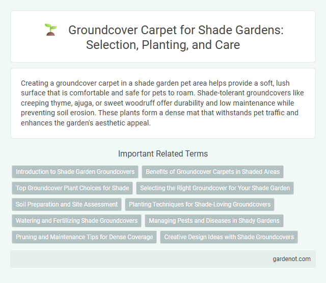 Groundcover Carpet for Shade Gardens: Selection, Planting, and Care
