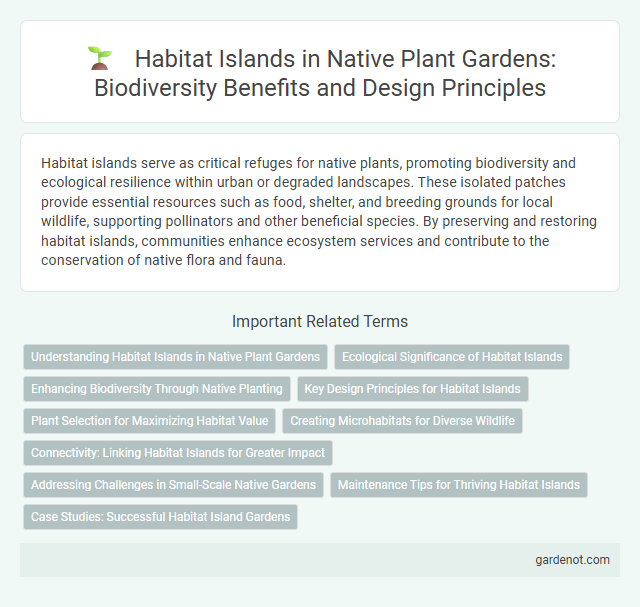 Habitat Islands in Native Plant Gardens: Biodiversity Benefits and Design Principles