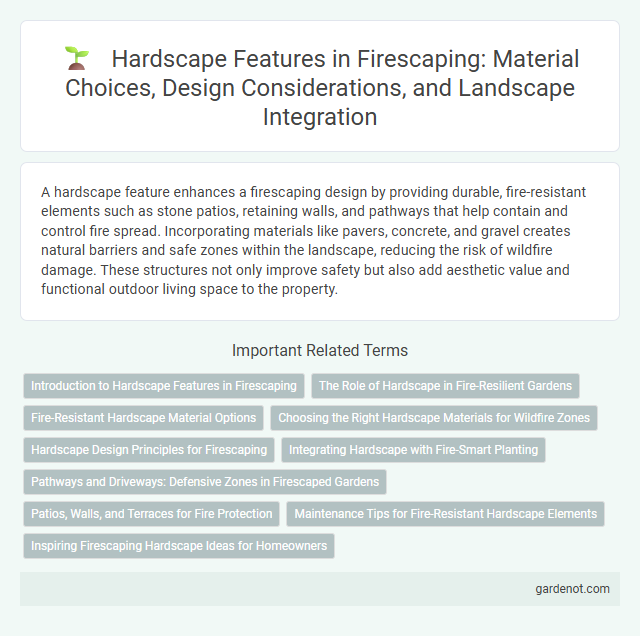 Hardscape Features in Firescaping: Material Choices, Design Considerations, and Landscape Integration