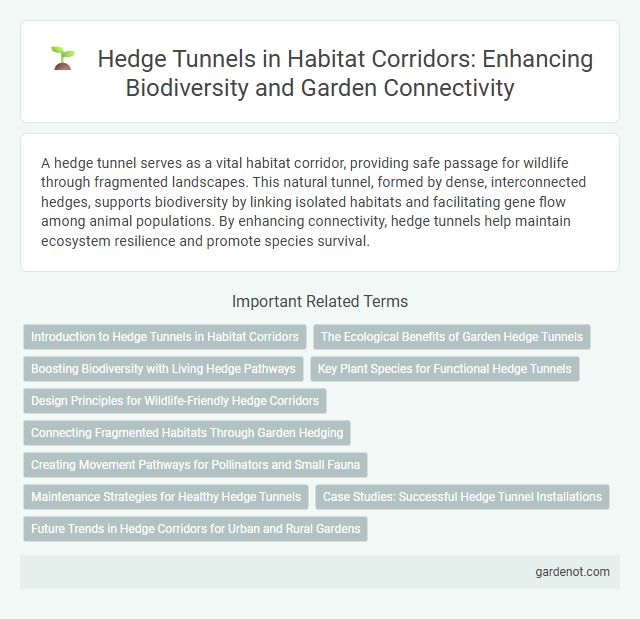 Hedge Tunnels in Habitat Corridors: Enhancing Biodiversity and Garden Connectivity