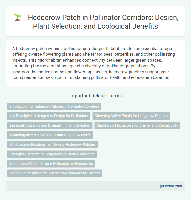 Hedgerow Patch in Pollinator Corridors: Design, Plant Selection, and Ecological Benefits