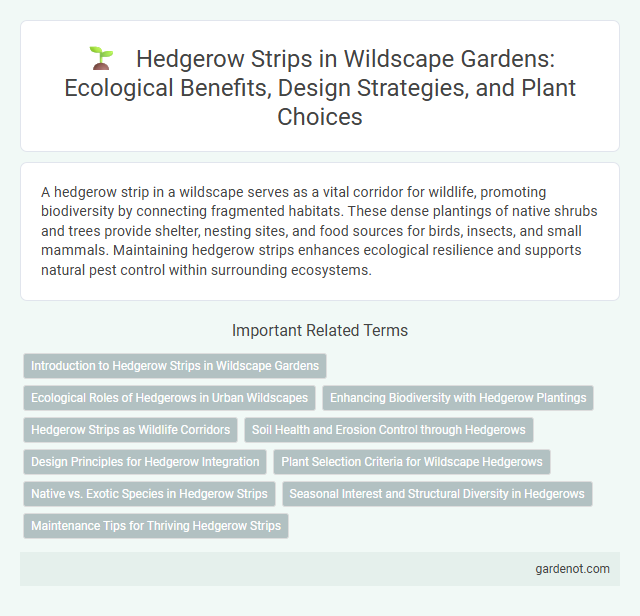 Hedgerow Strips in Wildscape Gardens: Ecological Benefits, Design Strategies, and Plant Choices