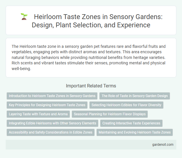 Heirloom Taste Zones in Sensory Gardens: Design, Plant Selection, and Experience