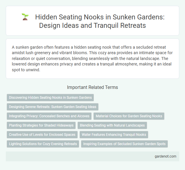 Hidden Seating Nooks in Sunken Gardens: Design Ideas and Tranquil Retreats