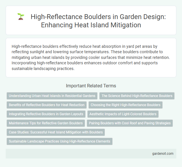 High-Reflectance Boulders in Garden Design: Enhancing Heat Island Mitigation