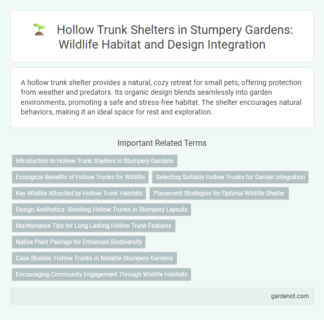 Hollow Trunk Shelters in Stumpery Gardens: Wildlife Habitat and Design Integration