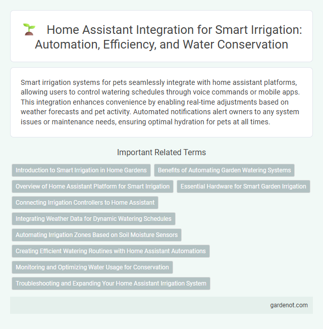 Home Assistant Integration for Smart Irrigation: Automation, Efficiency, and Water Conservation