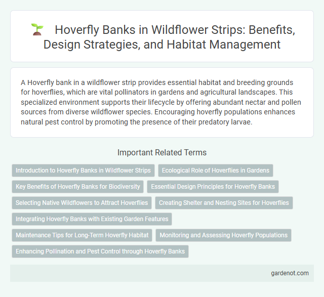Hoverfly Banks in Wildflower Strips: Benefits, Design Strategies, and Habitat Management