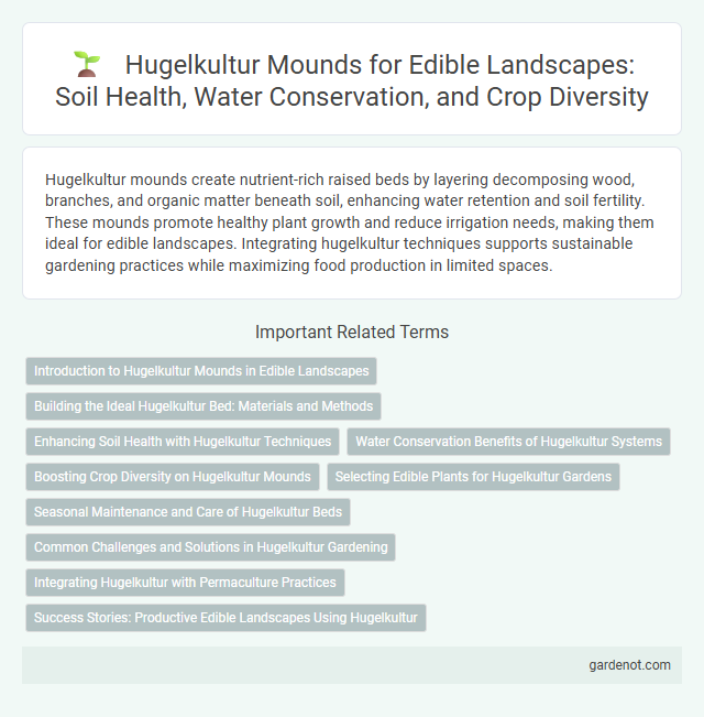 Hugelkultur Mounds for Edible Landscapes: Soil Health, Water Conservation, and Crop Diversity