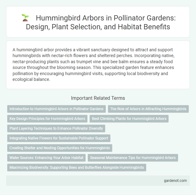 Hummingbird Arbors in Pollinator Gardens: Design, Plant Selection, and Habitat Benefits