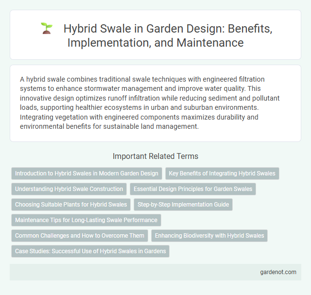 Hybrid Swale in Garden Design: Benefits, Implementation, and Maintenance