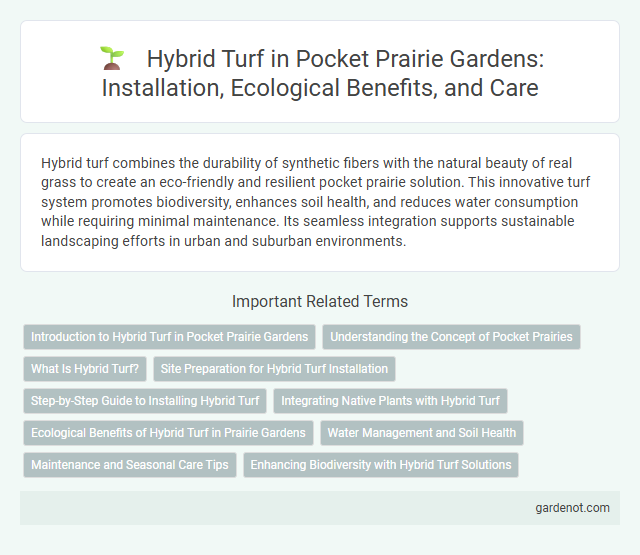 Hybrid Turf in Pocket Prairie Gardens: Installation, Ecological Benefits, and Care