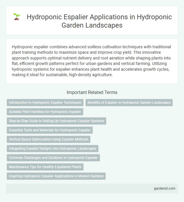 Hydroponic Espalier Applications in Hydroponic Garden Landscapes