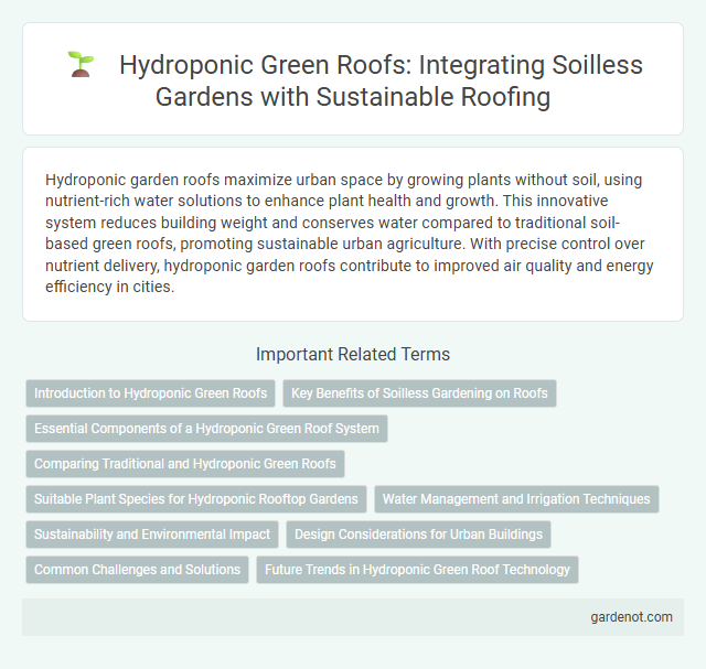 Hydroponic Green Roofs: Integrating Soilless Gardens with Sustainable Roofing