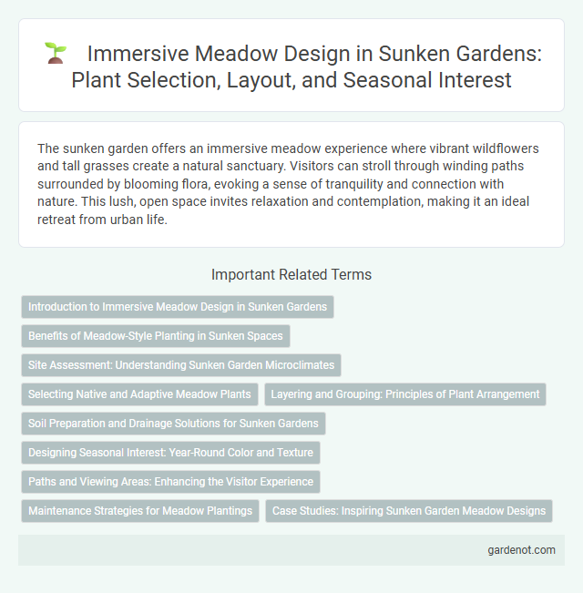 Immersive Meadow Design in Sunken Gardens: Plant Selection, Layout, and Seasonal Interest