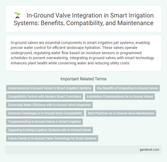 In-Ground Valve Integration in Smart Irrigation Systems: Benefits, Compatibility, and Maintenance