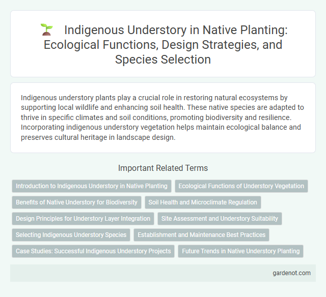 Indigenous Understory in Native Planting: Ecological Functions, Design Strategies, and Species Selection