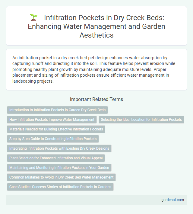Infiltration Pockets in Dry Creek Beds: Enhancing Water Management and Garden Aesthetics