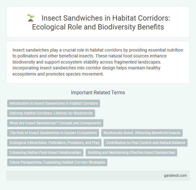 Insect Sandwiches in Habitat Corridors: Ecological Role and Biodiversity Benefits
