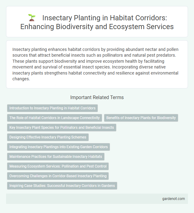 Insectary Planting in Habitat Corridors: Enhancing Biodiversity and Ecosystem Services