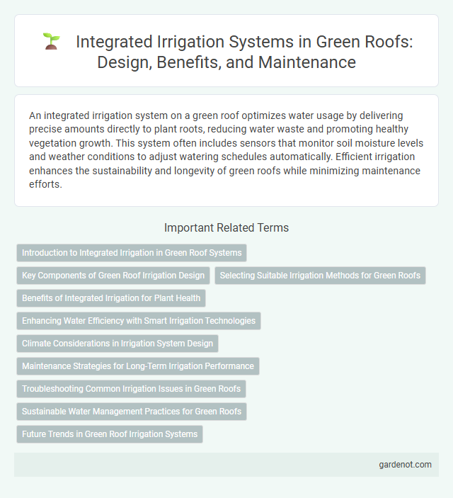 Integrated Irrigation Systems in Green Roofs: Design, Benefits, and Maintenance