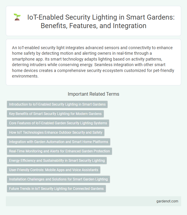 IoT-Enabled Security Lighting in Smart Gardens: Benefits, Features, and Integration