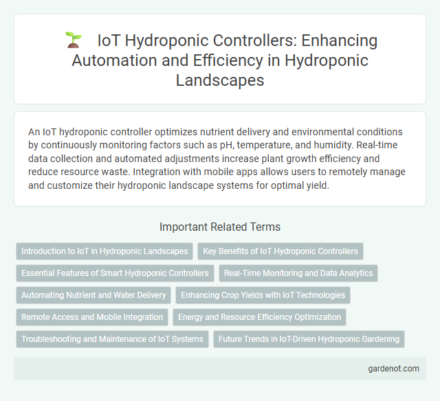 IoT Hydroponic Controllers: Enhancing Automation and Efficiency in Hydroponic Landscapes