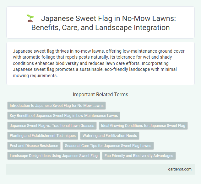 Japanese Sweet Flag in No-Mow Lawns: Benefits, Care, and Landscape Integration