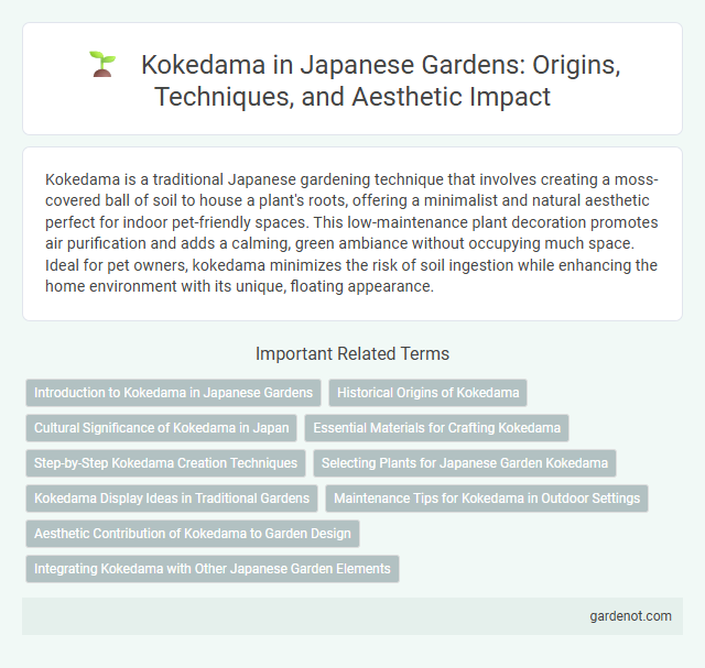 Kokedama in Japanese Gardens: Origins, Techniques, and Aesthetic Impact