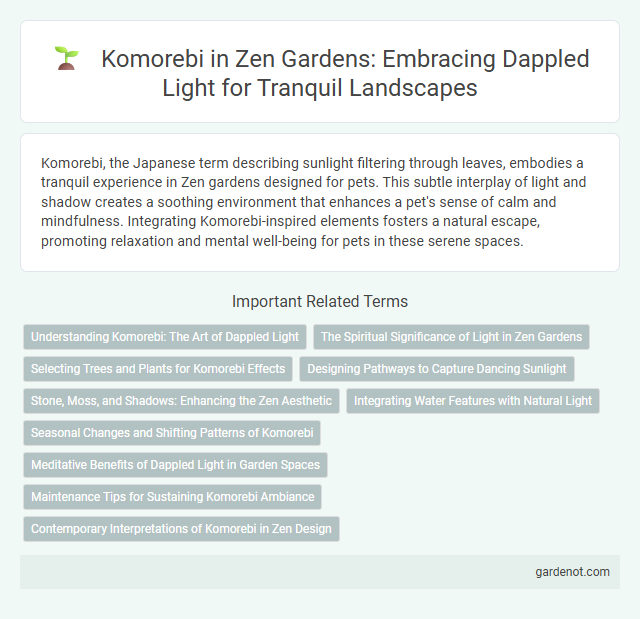 Komorebi in Zen Gardens: Embracing Dappled Light for Tranquil Landscapes
