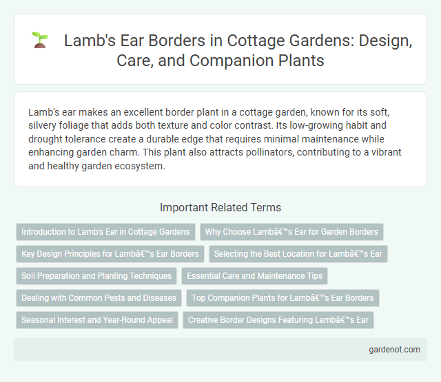 Lamb's Ear Borders in Cottage Gardens: Design, Care, and Companion Plants