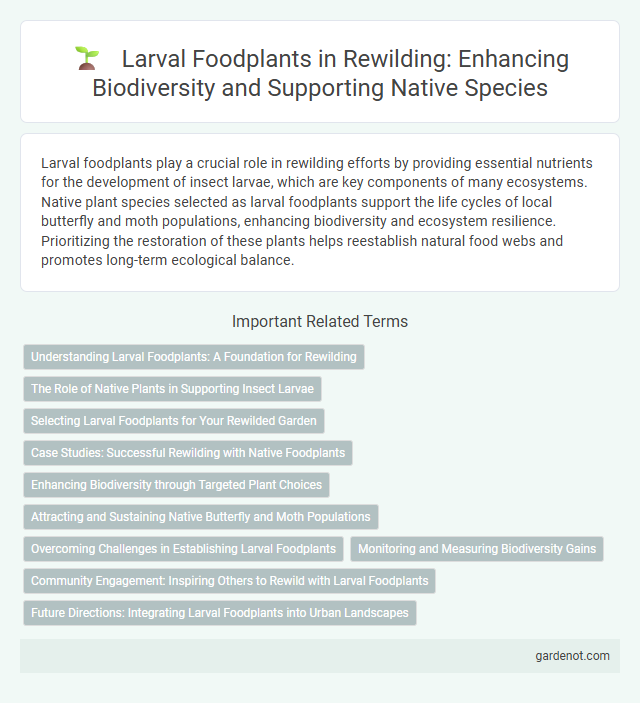 Larval Foodplants in Rewilding: Enhancing Biodiversity and Supporting Native Species