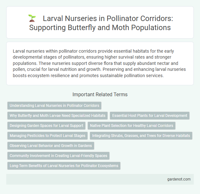 Larval Nurseries in Pollinator Corridors: Supporting Butterfly and Moth Populations