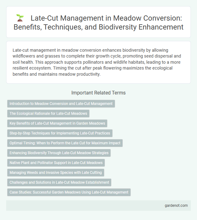 Late-Cut Management in Meadow Conversion: Benefits, Techniques, and Biodiversity Enhancement