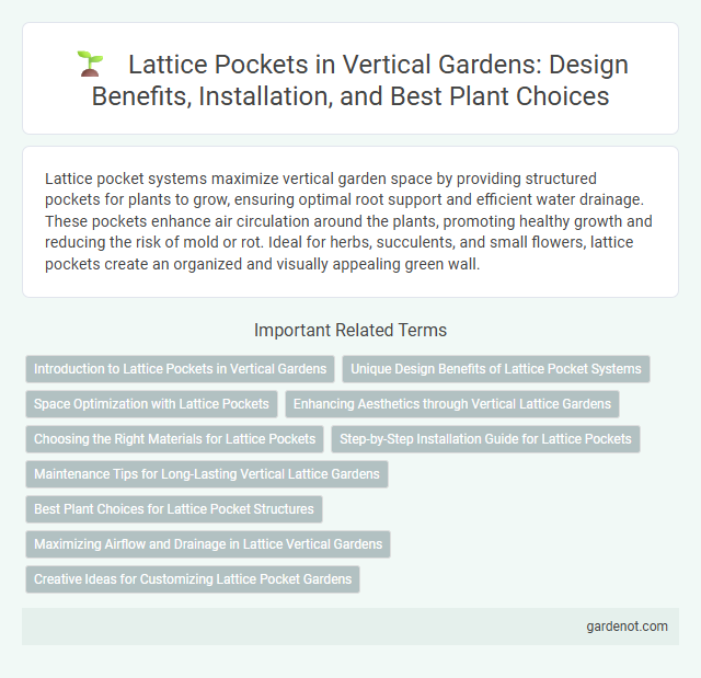 Lattice Pockets in Vertical Gardens: Design Benefits, Installation, and Best Plant Choices