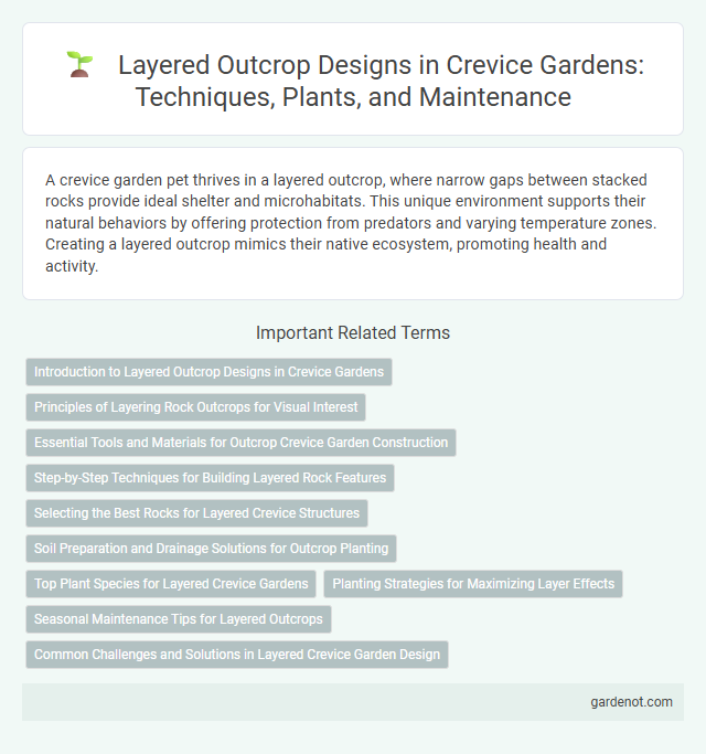 Layered Outcrop Designs in Crevice Gardens: Techniques, Plants, and Maintenance