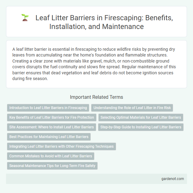 Leaf Litter Barriers in Firescaping: Benefits, Installation, and Maintenance