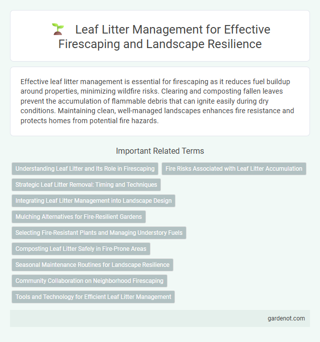Leaf Litter Management for Effective Firescaping and Landscape Resilience