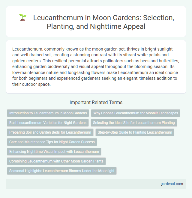 Leucanthemum in Moon Gardens: Selection, Planting, and Nighttime Appeal