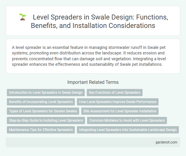 Level Spreaders in Swale Design: Functions, Benefits, and Installation Considerations