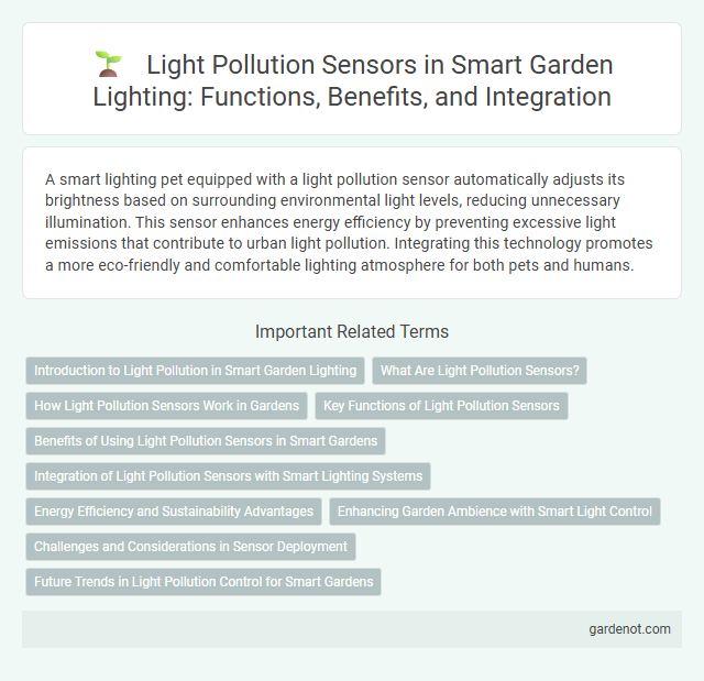 Light Pollution Sensors in Smart Garden Lighting: Functions, Benefits, and Integration
