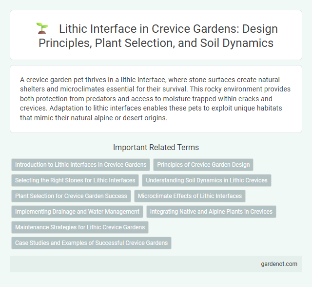 Lithic Interface in Crevice Gardens: Design Principles, Plant Selection, and Soil Dynamics